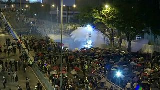 درگیری پلیس با تظاهرکنندگان در هنگ کنگ