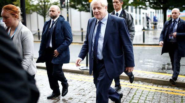 Brexit: il premier Johnson contestato a Manchester Brexit: il premier Johnson contestato a Manchester