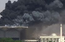 Fuego en la estación del AVE a La Meca