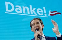 Mehr als 37%: Sprachloser Sebastian Kurz feiert Wahlerfolg der ÖVP