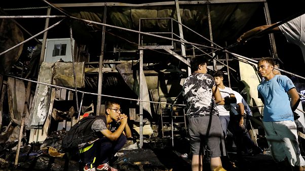 Incendie meurtrier dans un camp de migrants Incendie meurtrier dans un camp de migrants