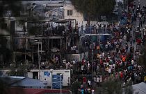 Unruhen nach Brand im Migrantenlager auf Lesbos