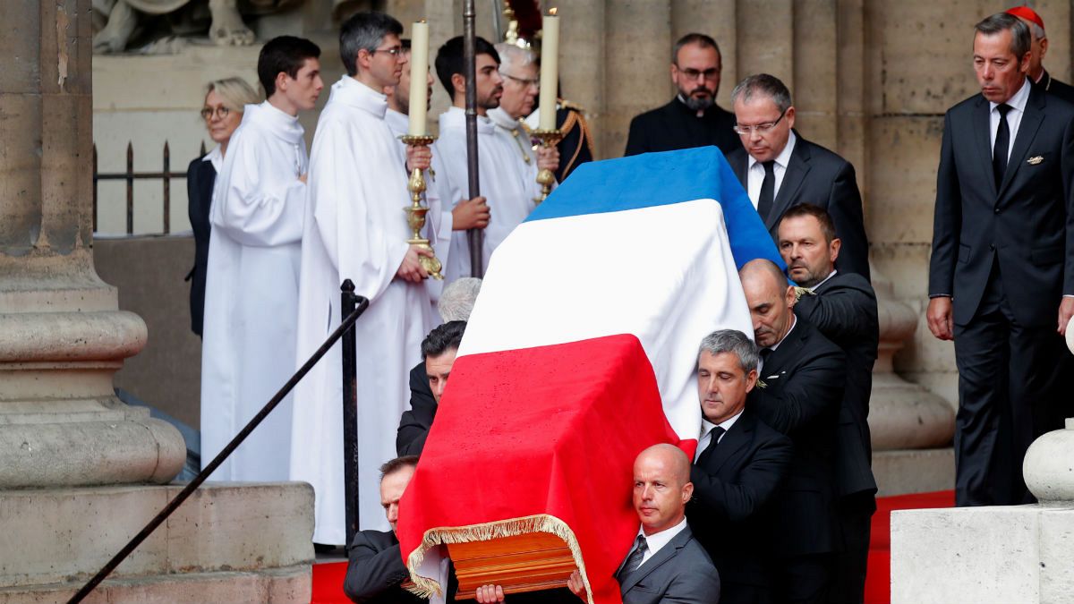 مراسم خاکسپاری ژاک شیراک با حضور رهبران جهان برگزار شد