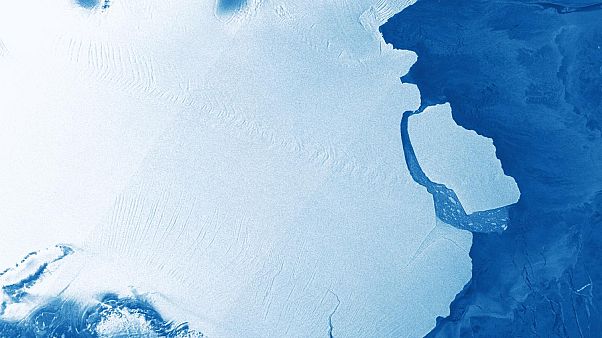 The new D28 Iceberg just that calved away from Amery ice shelf The new D28 Iceberg just that calved away from Amery ice shelf
