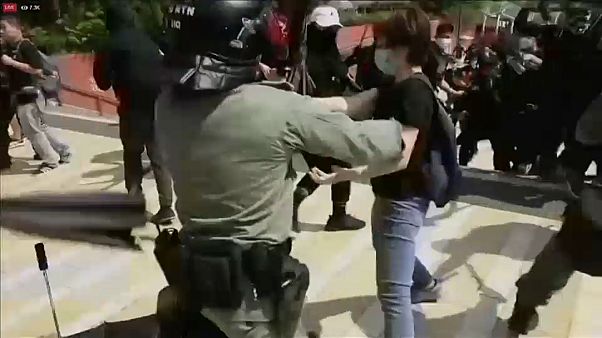 Herido muy grave un manifestante en Hong Kong durante las protestas contra el Gobierno chino Herido muy grave un manifestante en Hong Kong durante las protestas contra el Gobierno chino
