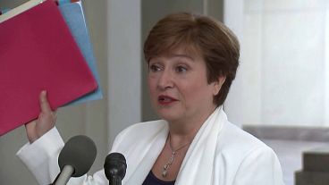 Kristalina Georgieva első munkanapja az IMF élén