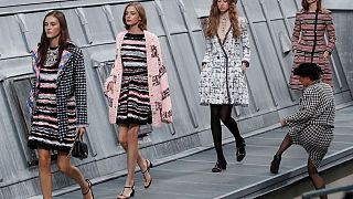 Intruder crashes Chanel catwalk, Paris Fashion Week