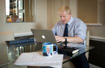 Boris Johnson's disposable coffee cup whisked away as aide tries to protect his green credentials