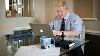 Boris Johnson's disposable coffee cup whisked away as aide tries to protect his green credentials