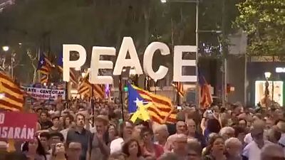 Zwei Jahre nach dem Unabhängigkeitsreferendum: Demo in Barcelona