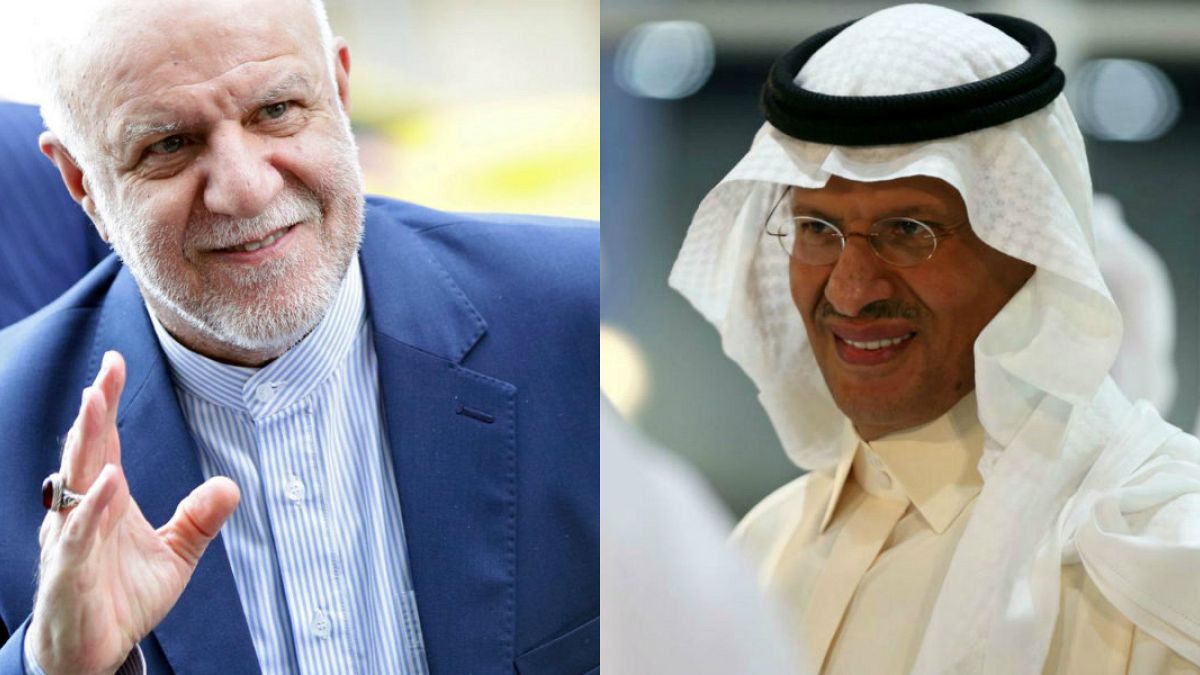 İran Petrol Bakanı Bijen Zengene / Suudi Arabistan Petrol Bakanı Prens Abdülaziz bin Selman
