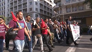 Грецию парализовала забастовка