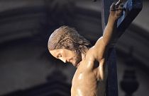 Michelangelo által készített feszület egy római templomban