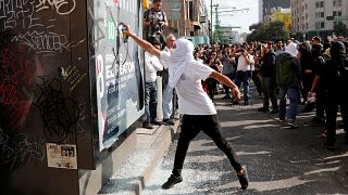 Disturbios en Ciudad de México en la conmemoración de la masacre de Tlatelolco