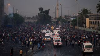 Irak'ın başkenti Bağdat'ta hükümet karşıtı gösteriler düzenleniyor