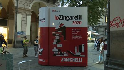 Watch: Giant dictionary highlights Italian words at risk of disappearing