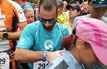 Ádám Matics ist blind. Kein Grund für ihn, nicht an den Start zu gehen.