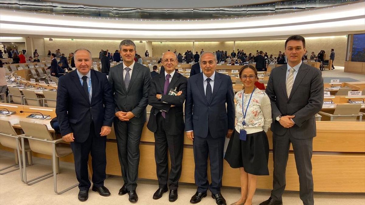 Emekli Büyükelçi Erdoğan İşcan (sol 3), BM İşkenceye Karşı Komite üyeliğine seçildi