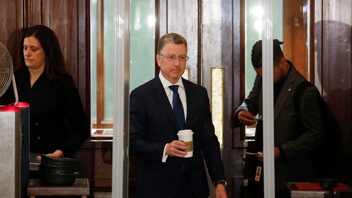 Kurt Volker, US diplomat at the center of Trump/Ukraine scandal, arriving at the US Capitol