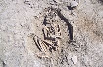Arslantepe Höyüğü'ndeki kazılarda 5700 yıllık çocuk iskeleti bulundu