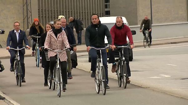 Staatschefs treten in die Pedale Staatschefs treten in die Pedale