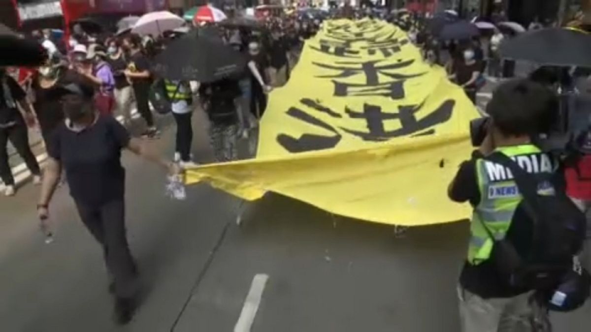 Hong Kong peaceful pro-democracy protest