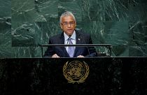 FILE PHOTO: Mauritius Prime Minister Pravind Kumar Jugnauth addresses the 73rd session of the United Nations General Assembly at U.N. headquarters in New York