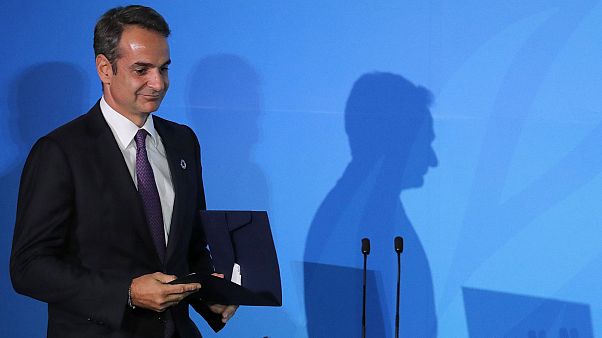 Greece's Prime Minister Kyriakos Mitsotakis Greece's Prime Minister Kyriakos Mitsotakis