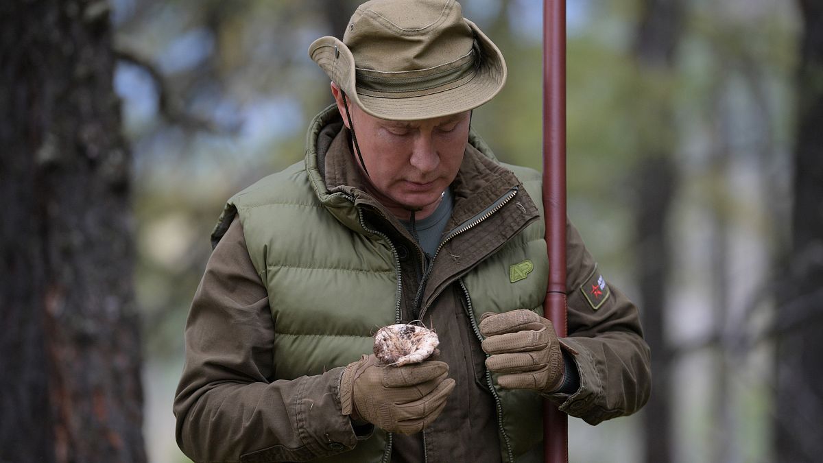 Vladimir Putin celebrates 67th birthday in Siberian mountains