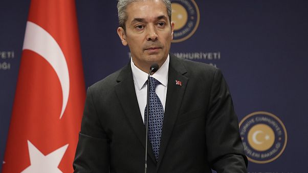 ANKARA, TURKEY - AUGUST 02: Turkish Foreign Ministry Spokesman Hami Aksoy ( Fatih Aktaş - Anadolu Agency ) ANKARA, TURKEY - AUGUST 02: Turkish Foreign Ministry Spokesman Hami Aksoy ( Fatih Aktaş - Anadolu Agency )