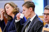 المتهم فيليب مانشاوس في محكمة أوسلو- أرشيف رويترز