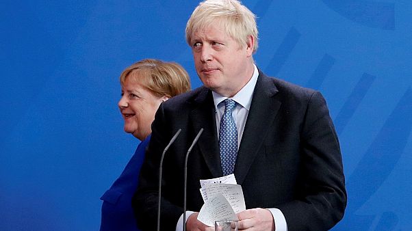 Angela Merkel e Boris Johnson (arquivo) Angela Merkel e Boris Johnson (arquivo)