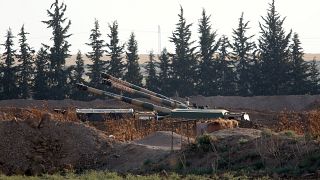 Turkish missiles on the Syrian border