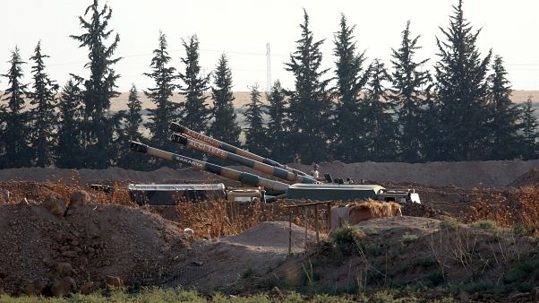 Turkish missiles on the Syrian border Turkish missiles on the Syrian border