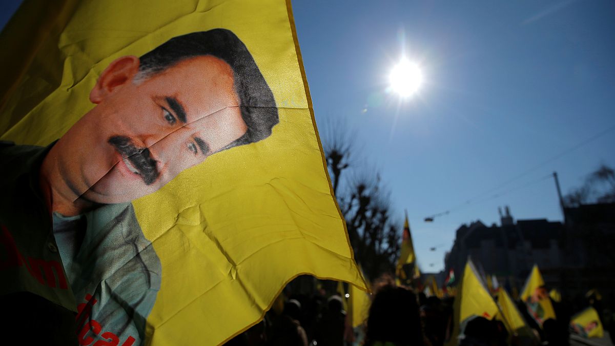 Pro-kurdische Proteste in Solidarität mit Abdullah Öcalan in Straßburg