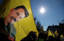 Pro-kurdische Proteste in Solidarität mit Abdullah Öcalan in Straßburg