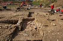 Vue d'ensemble du chantier de fouilles à Narbonne