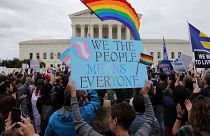 Washington'da LGBT+ aktivistlerinden eylem
