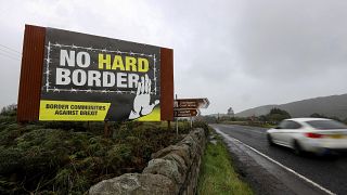 The border between the Irish Republic and Northern Ireland near Newry, October 1, 2019.