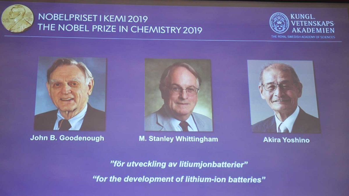 Le Nobel de chimie 2019 attribué aux inventeurs de la batterie lithium-ion