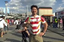 Giappone: i colori del rugby sulla pelle