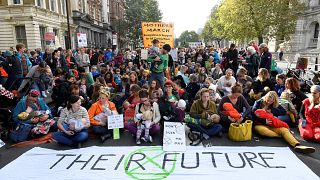 Breast and bottle feeding mothers take part in the Extinction Rebellion protest in London, Britain October 9, 2019