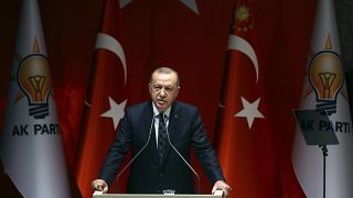 Türkiye Cumhurbaşkanı ve AK Parti Genel Başkanı Recep Tayyip Erdoğan, partisinin genel merkezinde Genişletilmiş İl Başkanları Toplantısı'na katılarak konuşma yaptı.