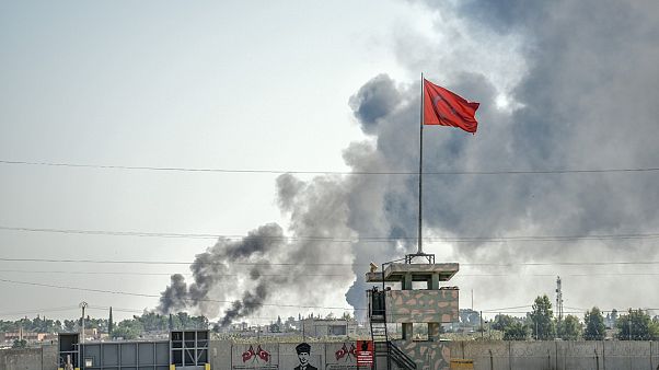 Suriye'nin kuzeyine düzenlenen Barış Pınarı Harekatı üçüncü gününde Suriye'nin kuzeyine düzenlenen Barış Pınarı Harekatı üçüncü gününde