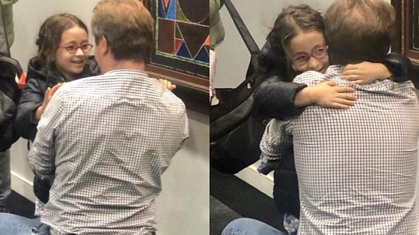 Richard Ratcliffe und seine Tochter Gabrielle am 10. Oktober 2019 - wieder vereint. Richard Ratcliffe und seine Tochter Gabrielle am 10. Oktober 2019 - wieder vereint.