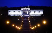 Parliament buildings known as Stormont in Belfast, Northern Ireland, UK
