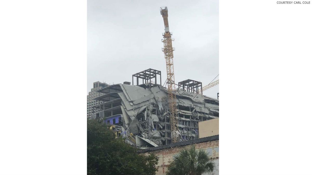 Partial building collapse at Hard Rock Hotel in New Orleans kills one