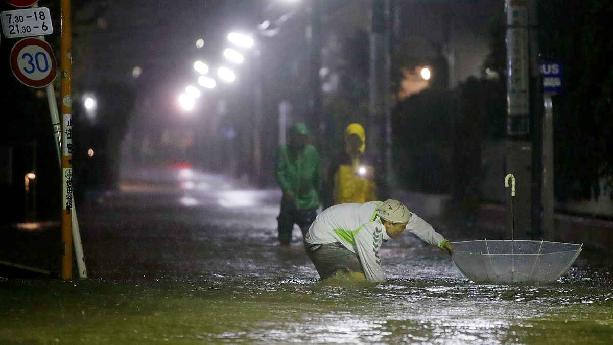 NO COMMENT | Derrubios e inundaciones en Japón por el tifón Hagibis 