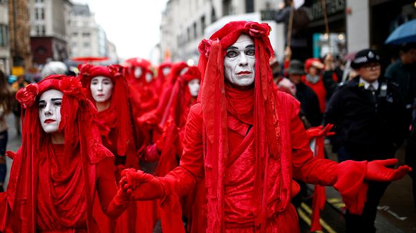 Extinction Rebellion vai entrar na segunda semana de protestos Extinction Rebellion vai entrar na segunda semana de protestos