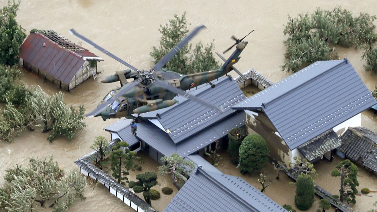 طوفان هاگی‌بیس در ژاپن ۱۹ کشته و ده‌ها ناپدید برجای گذاشت